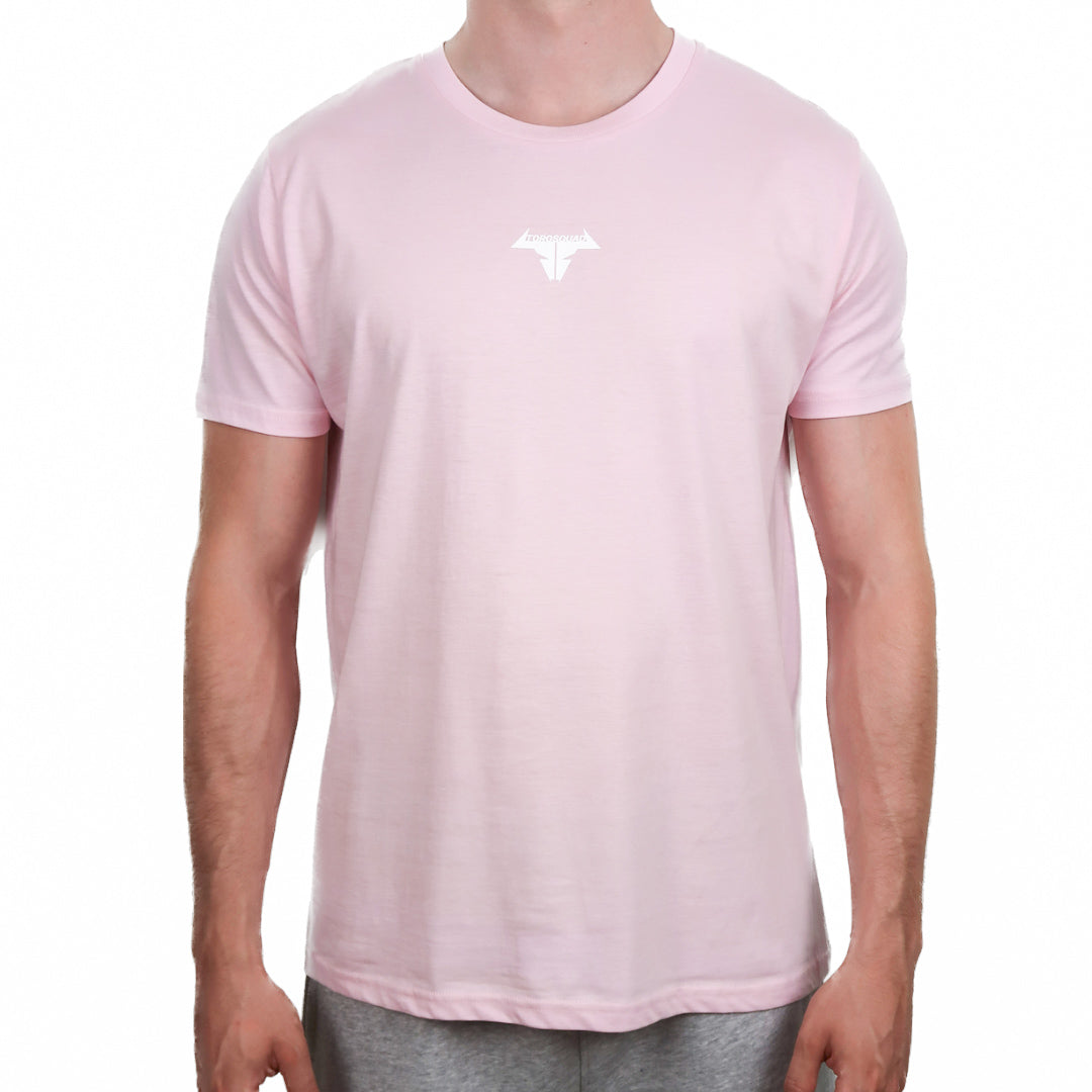 NoDaysOff Slim Fit T-Shirt - White on Pink