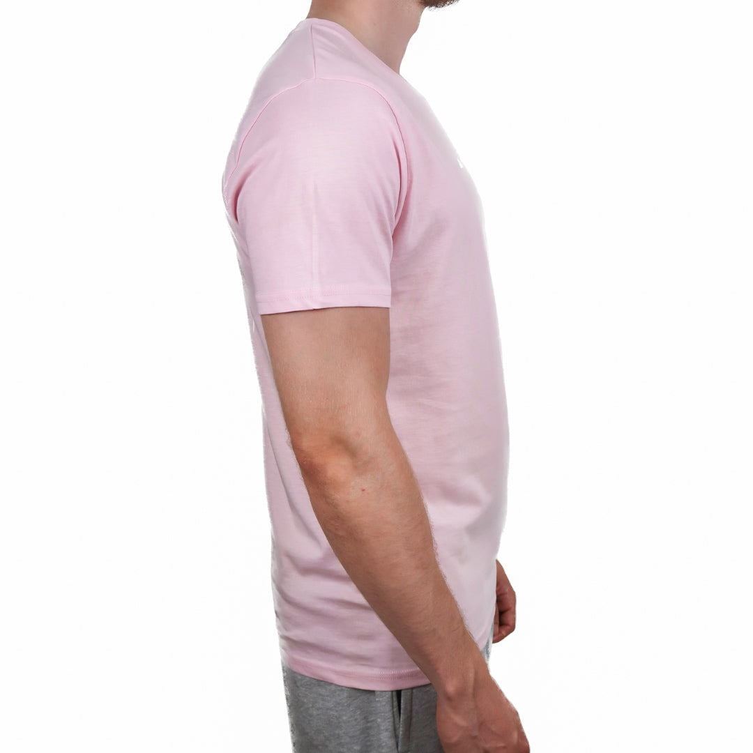 NoDaysOff Slim Fit T-Shirt - White on Pink