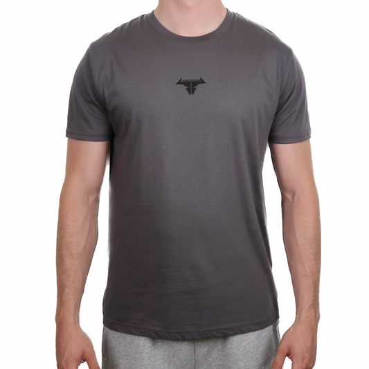 Essential Slim Fit T-Shirt - Black on Anthracite