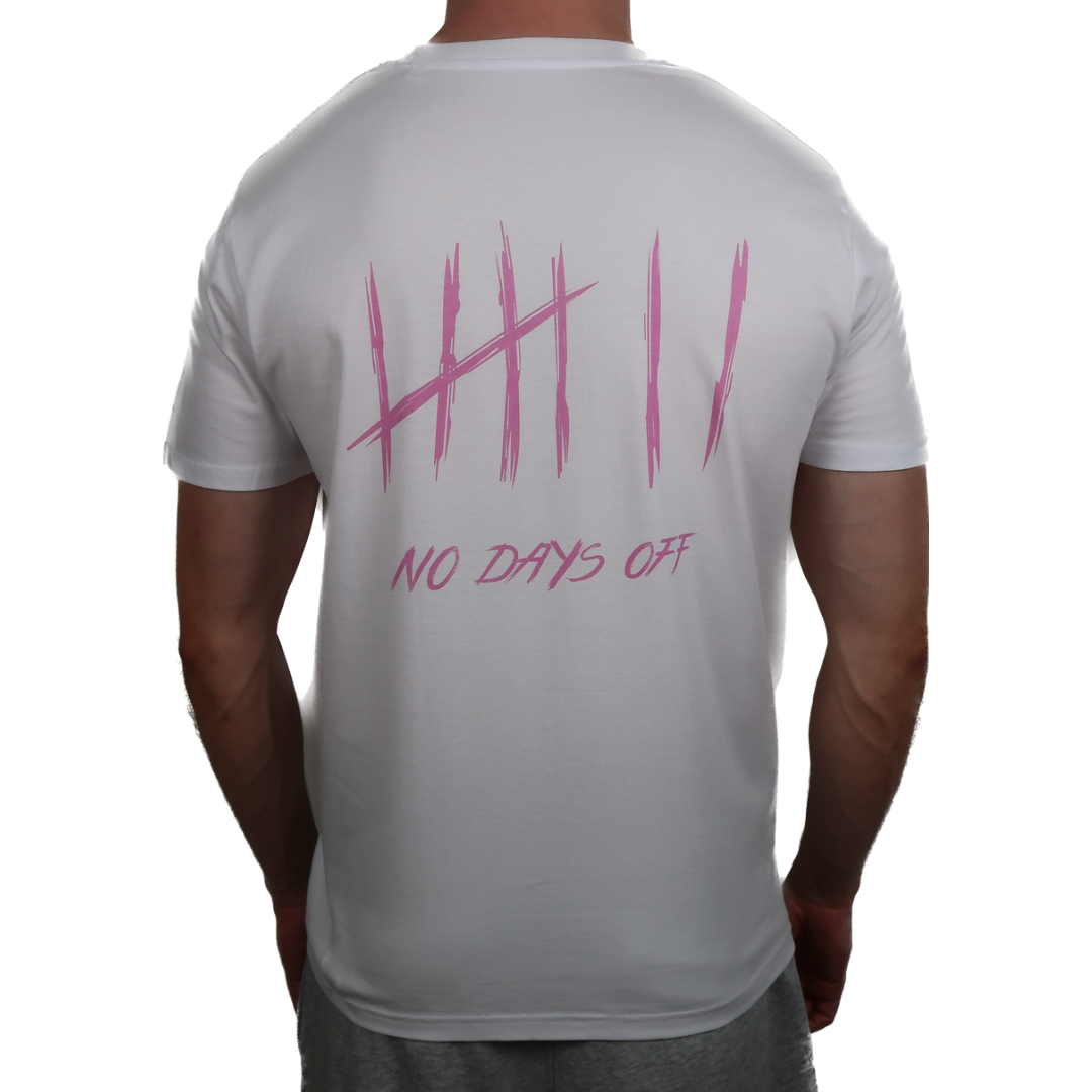 NoDaysOff Slim Fit T-Shirt - Pink on Black