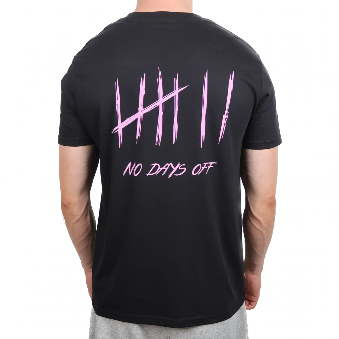 NoDaysOff Slim Fit T-Shirt - Pink on White