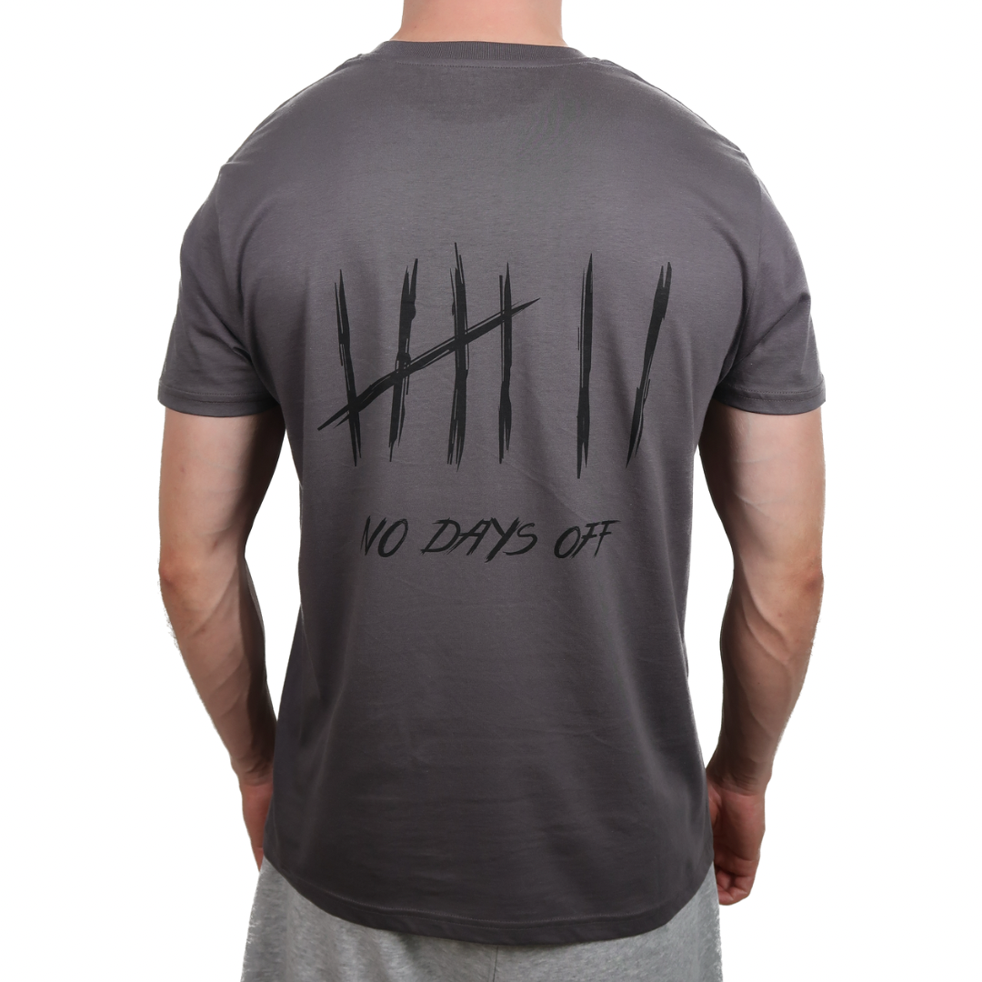 NoDaysOff Slim Fit T-Shirt - Black on Anthracite