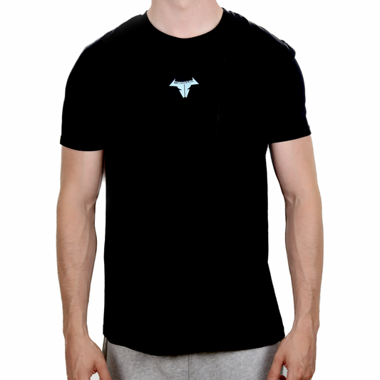 Essential Slim Fit T-Shirt - Blue on Black