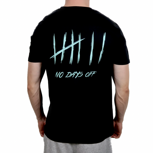 NoDaysOff Slim Fit T-Shirt - Blue on Black