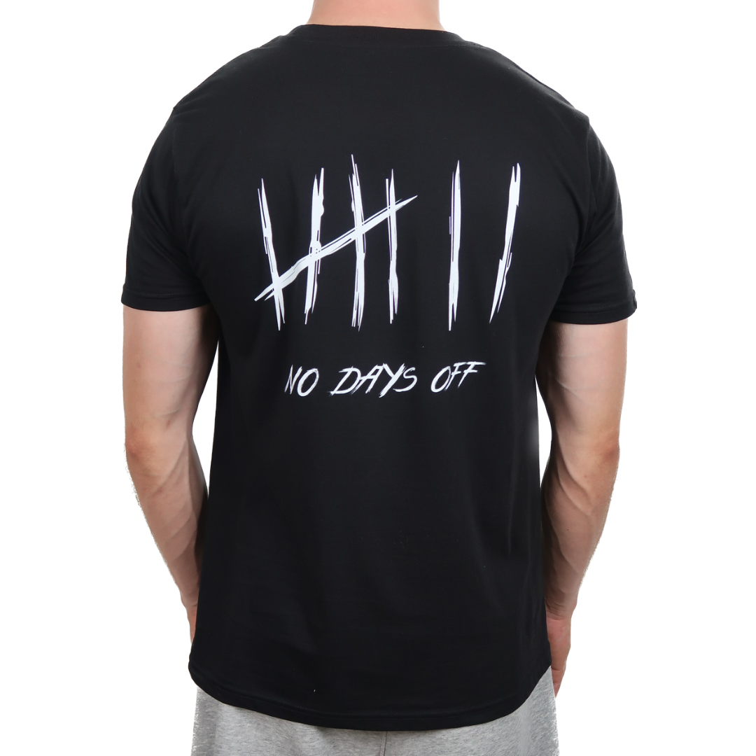 NoDaysOff Slim Fit T-Shirt - White on Pink